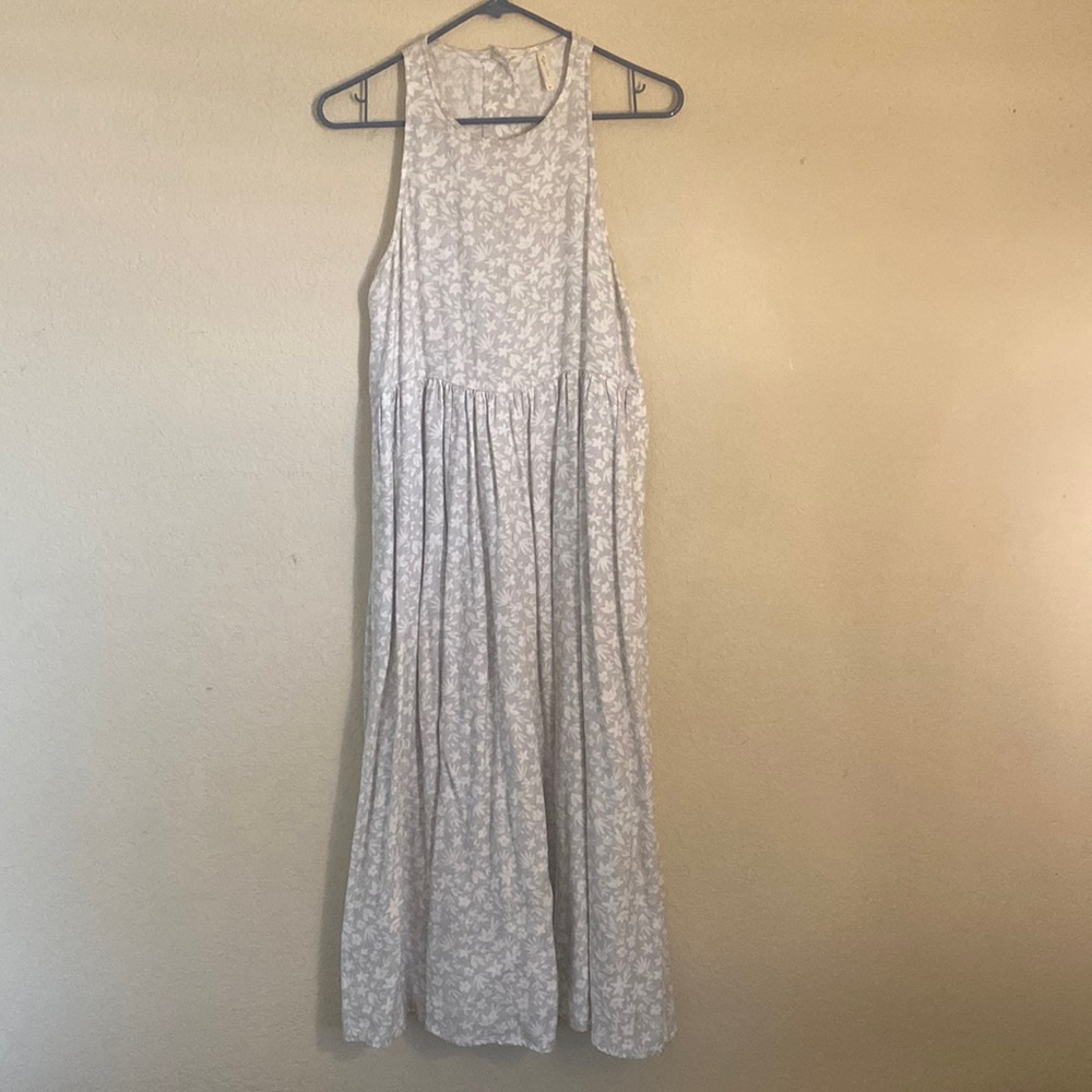 Rylee + Cru Tencel and Linen Button Midi Dress Floral size XS